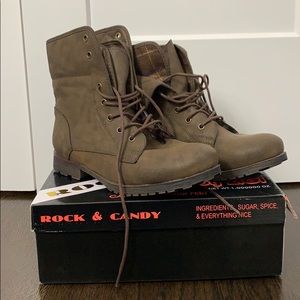 Brown Combat Boots